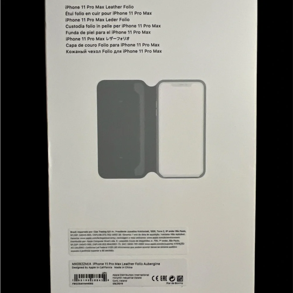 NWT Apple iPhone 11 Pro Max Leather Folio - Deep Purple/Aubergine